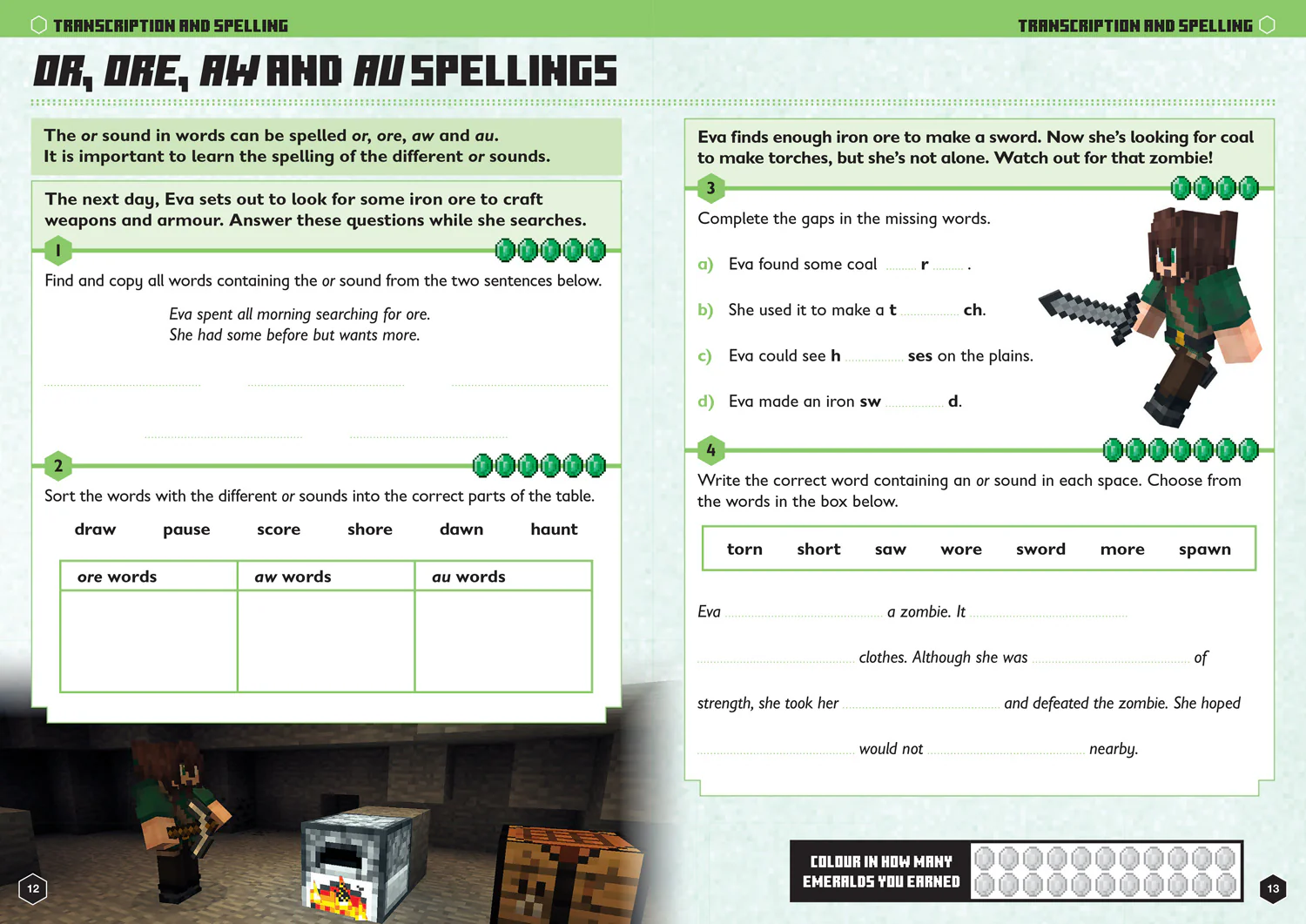 Minecraft Education - Minecraft English Ages 5-6: Official Workbook