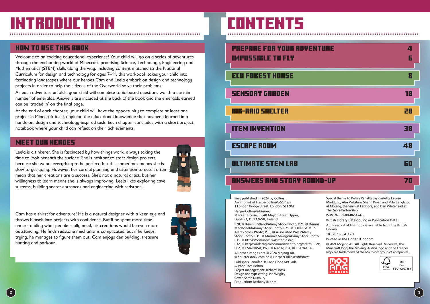 Minecraft Education - Minecraft STEM Design and Technology: Official Workbook