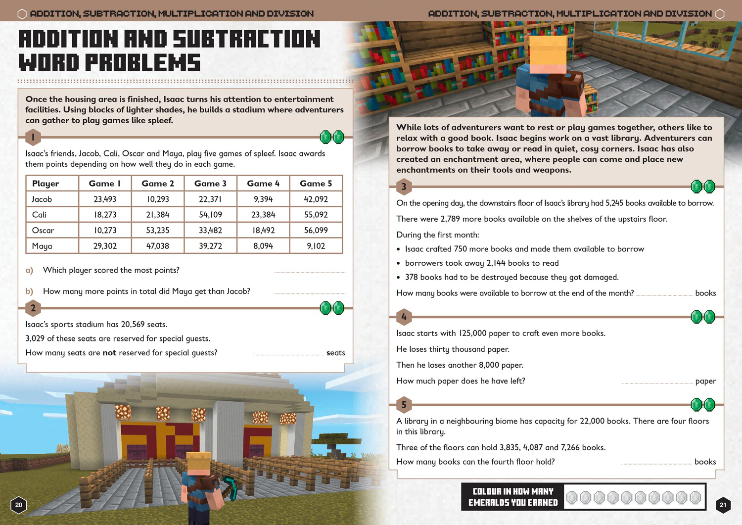 Minecraft Education - Minecraft Maths Ages 9-10: Official Workbook