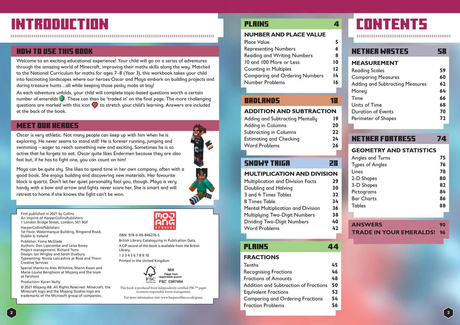 Minecraft Education - Minecraft Maths Ages 7-8: Official Workbook