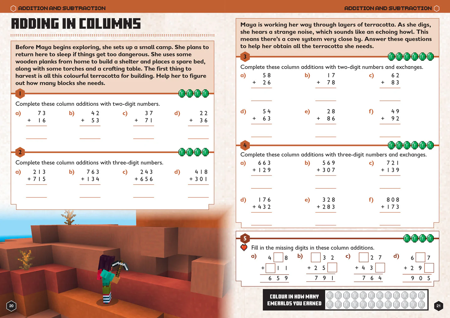 Minecraft Education - Minecraft Maths Ages 7-8: Official Workbook