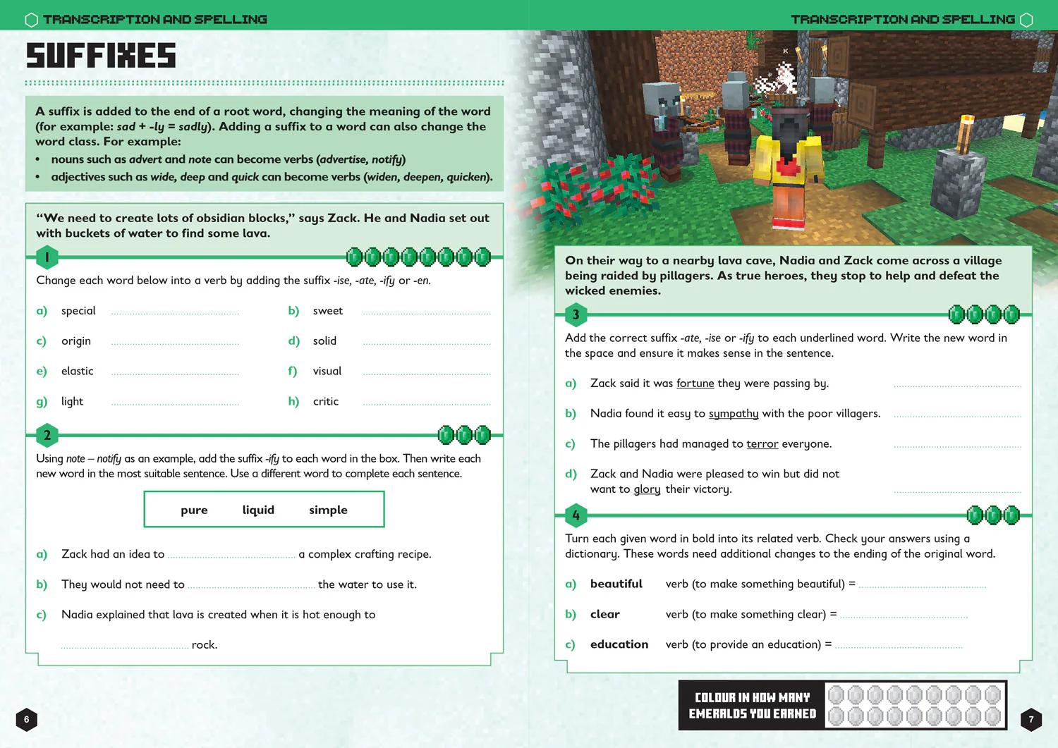 Minecraft Education - Minecraft English Ages 10-11: Official Workbook