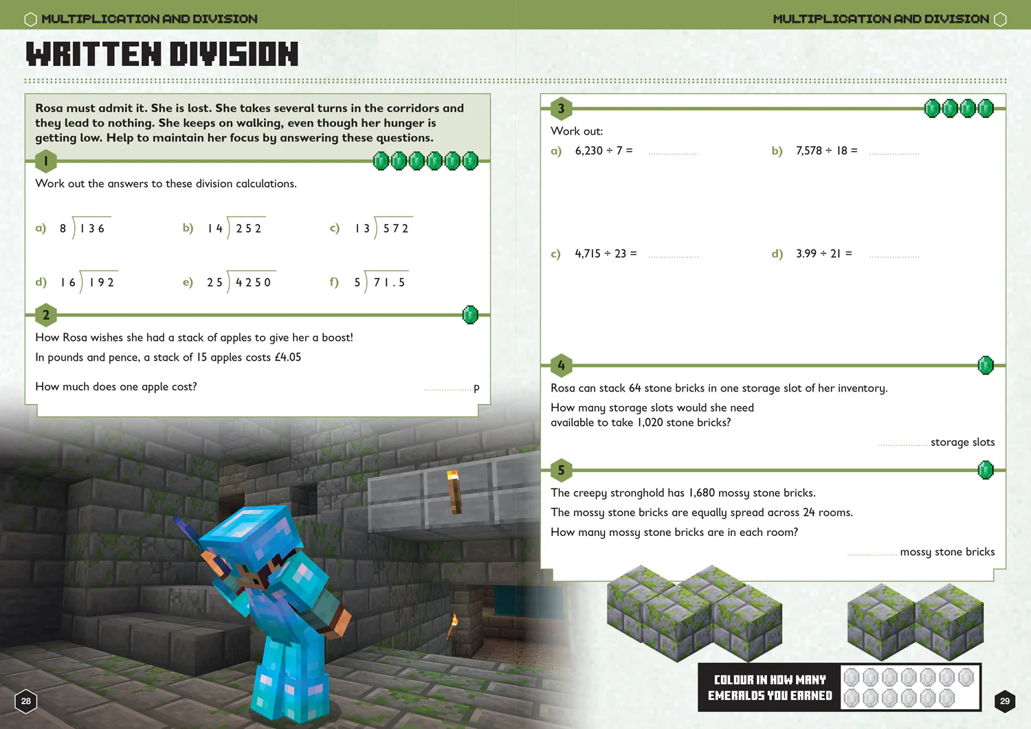 Minecraft Education - Minecraft Maths Ages 10-11: Official Workbook