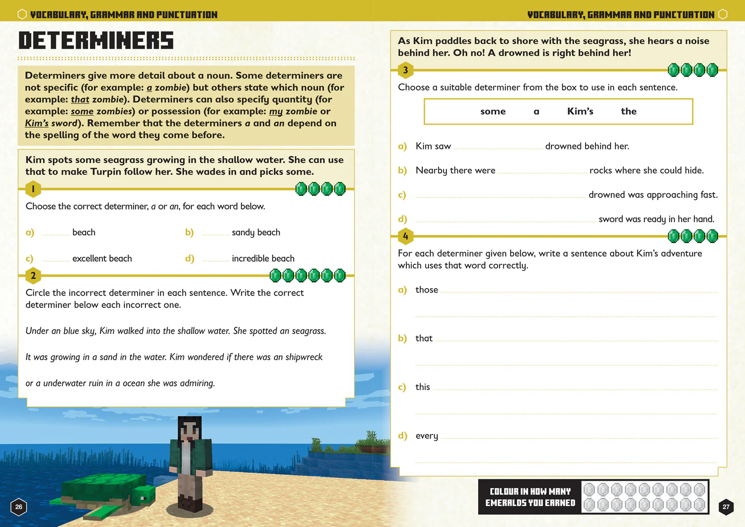 Minecraft Education - Minecraft English Ages 8-9: Official Workbook
