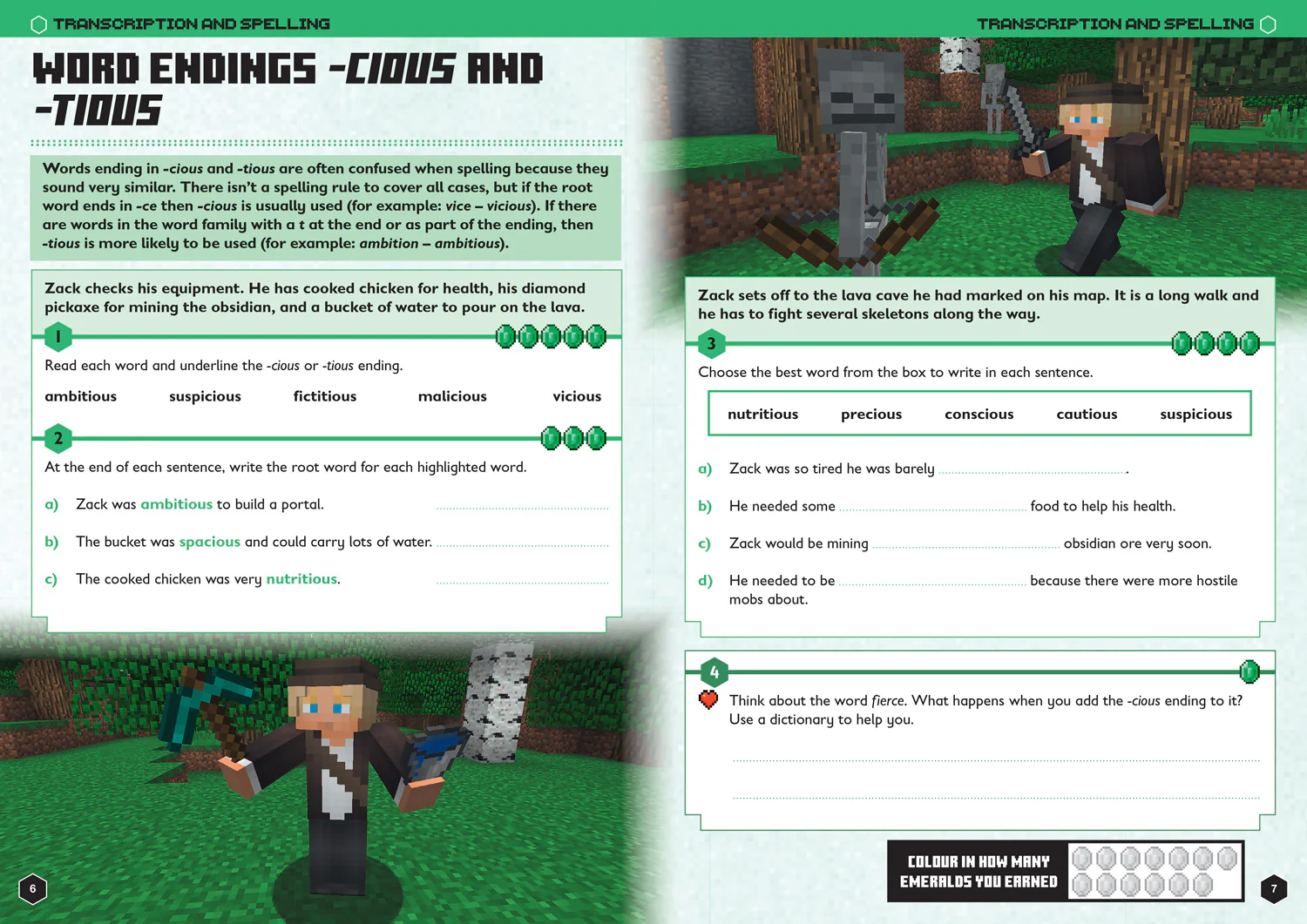 Minecraft Education - Minecraft English Ages 9-10: Official Workbook