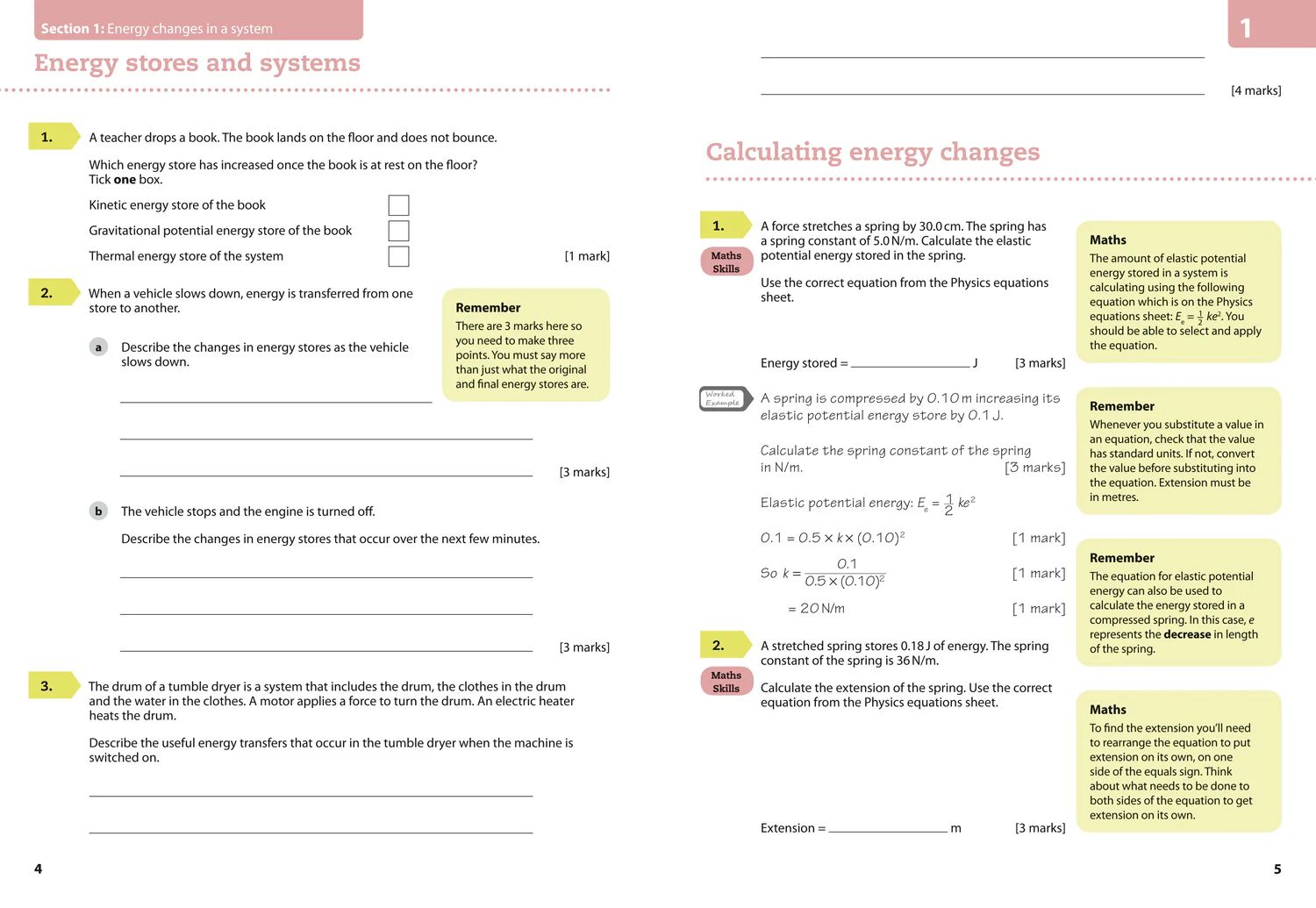 GCSE Science 9-1 - AQA GCSE (9-1) Physics Grade 6-7 Booster Workbook