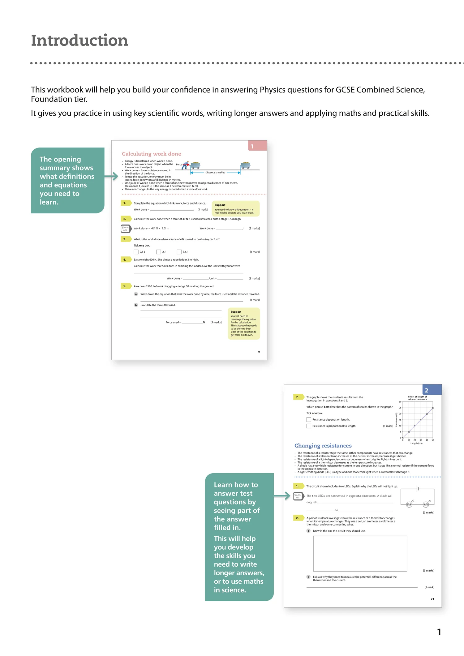 GCSE Science 9-1 - AQA GCSE 9-1 Physics for Combined Science Grade 1−3 Workbook