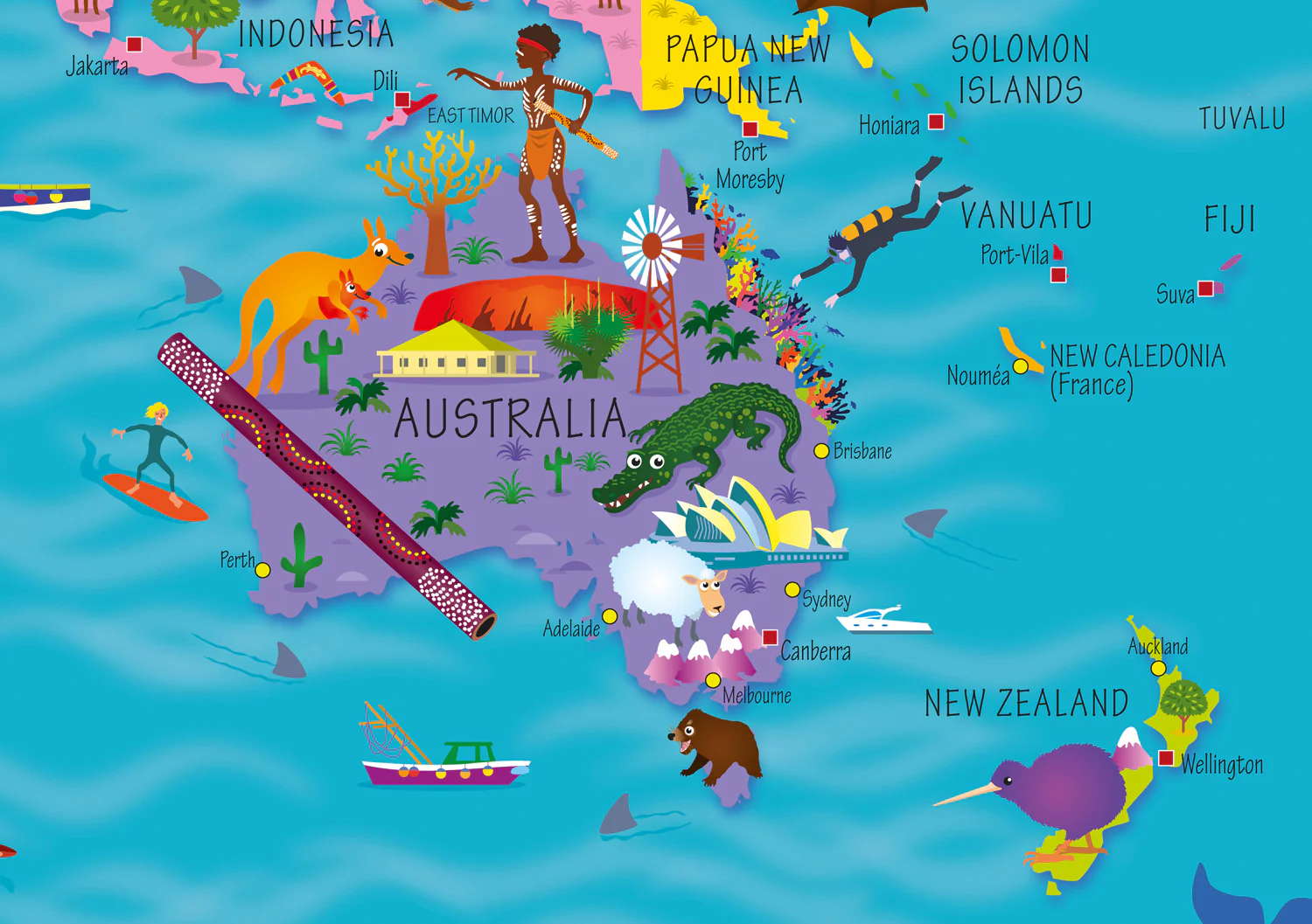 335-collins-children-s-world-wall-map-an-illustrated-poster-for-your-wall-second-edition--4.webp Collins Children’s World Wall Map: An illustrated poster for your wall (Second edition)
