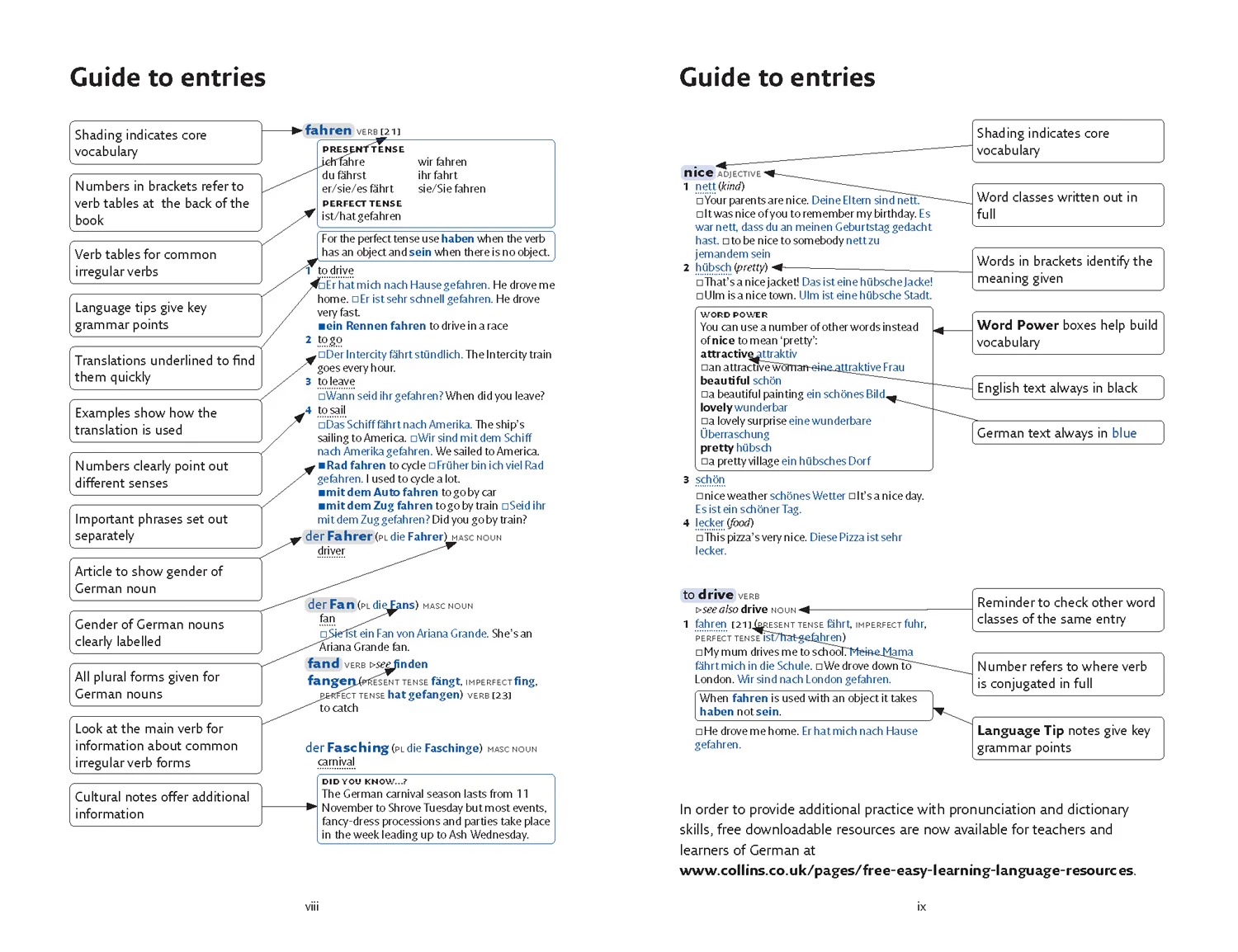 Collins Easy Learning - Easy Learning German Dictionary: Trusted support for learning (Tenth edition)