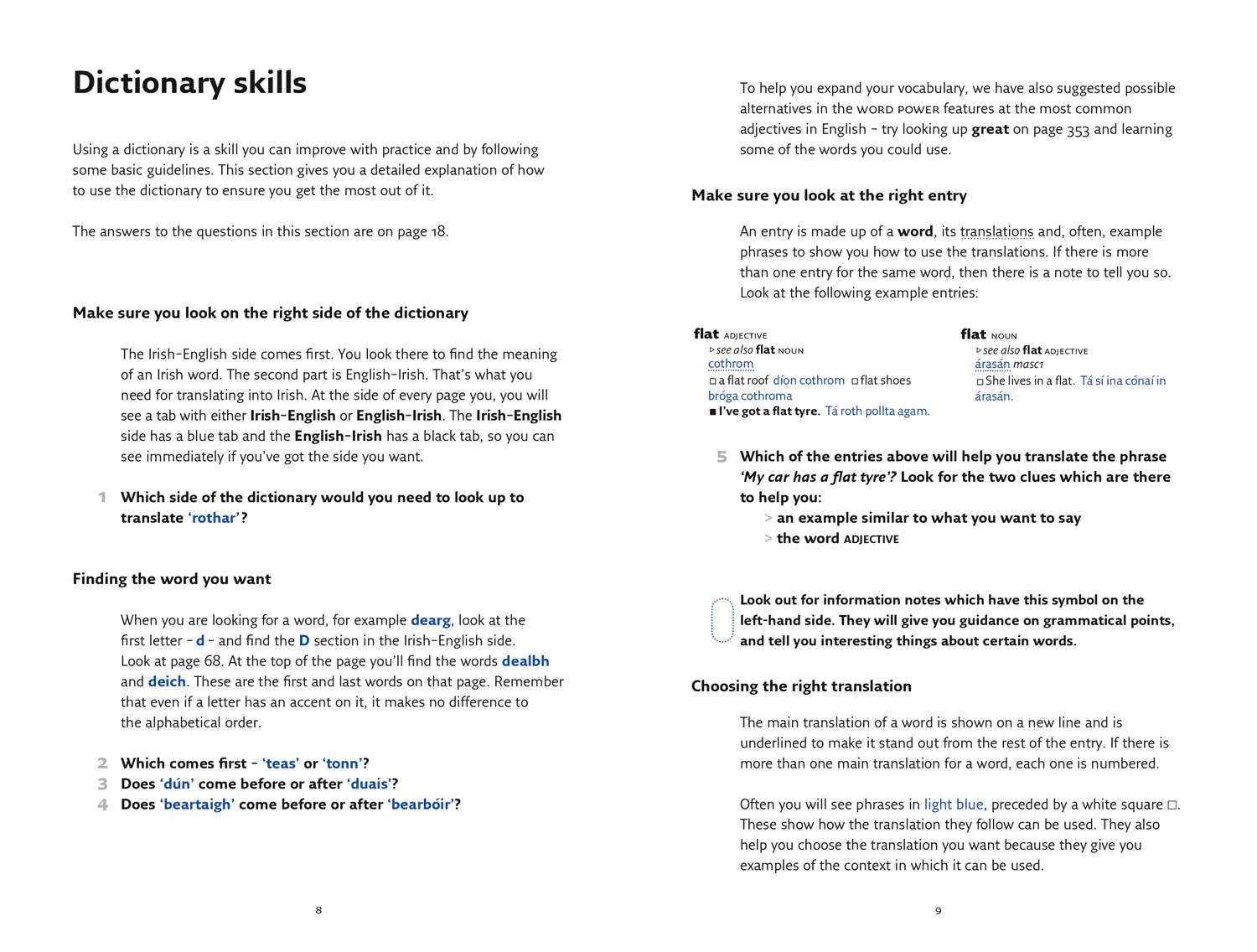 Collins Easy Learning - Easy Learning Irish Dictionary: Trusted support for learning (Second edition)