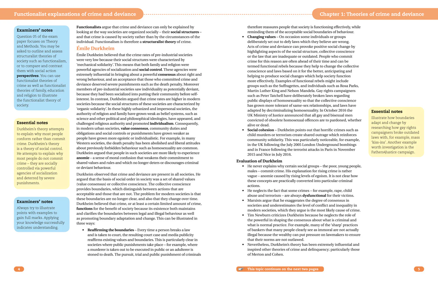 Collins Student Support Materials - AQA A Level Sociology Crime and Deviance with Theory and Methods: (Second edition)