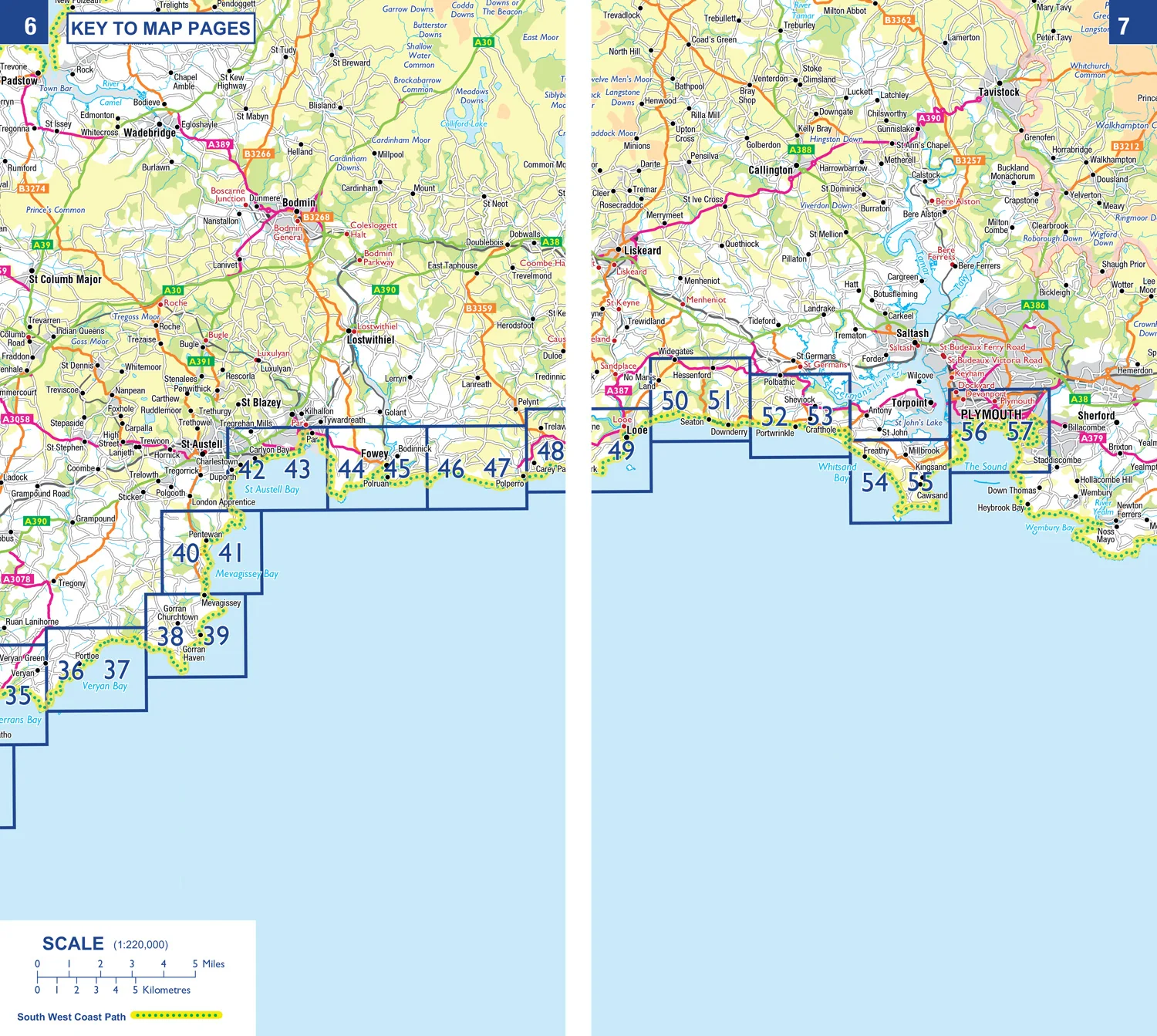 A -Z Adventure Series - South West Coast Path 3 – South Cornwall: with Ordnance Survey mapping (Fifth edition)