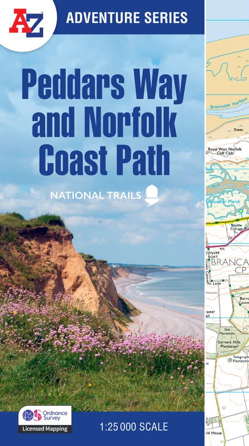 A -Z Adventure Series - Peddars Way and Norfolk Coast Path: with Ordnance Survey mapping (New Revised Third edition)
