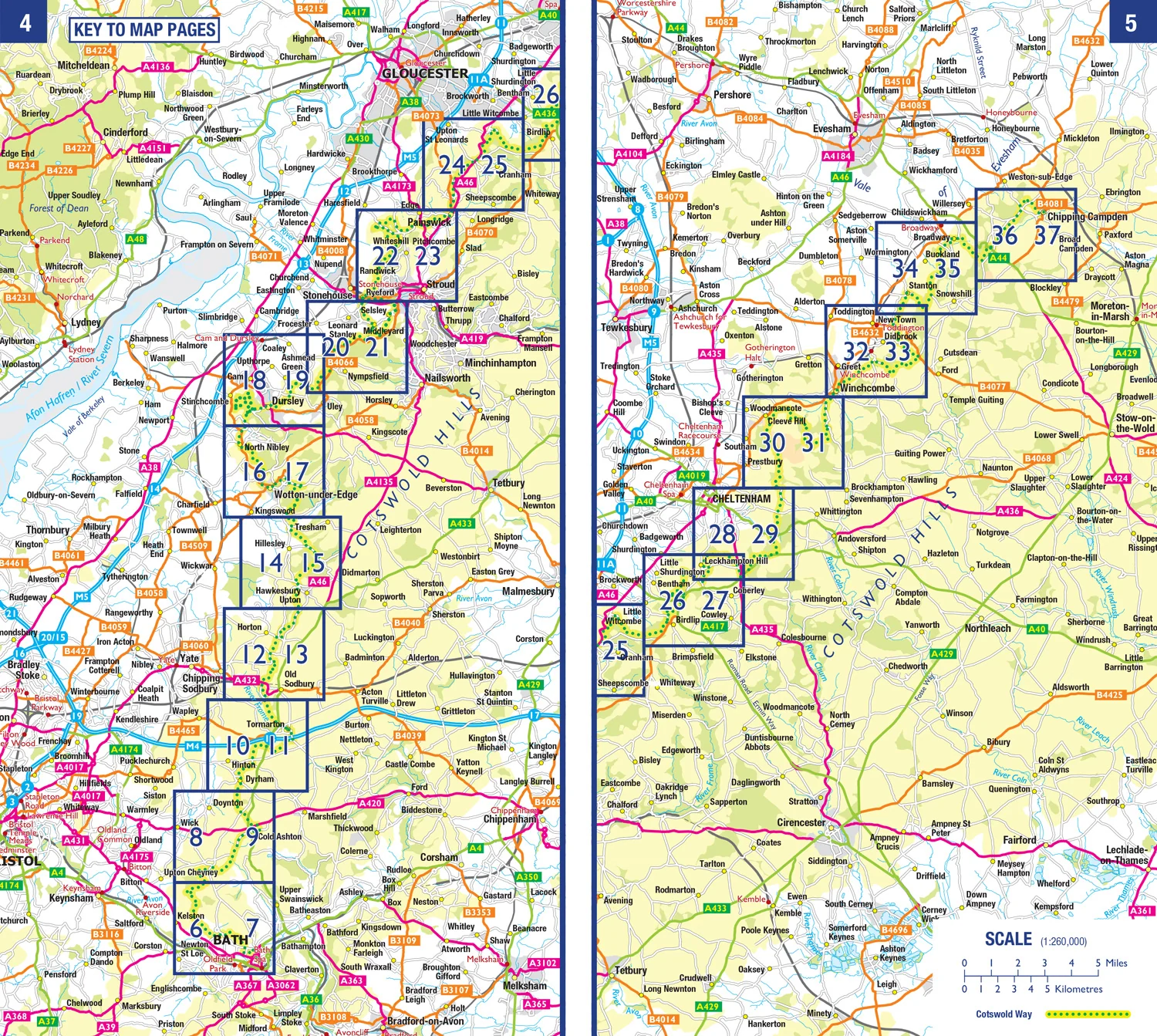A -Z Adventure Series - Cotswold Way: with Ordnance Survey mapping (New Revised Third edition)