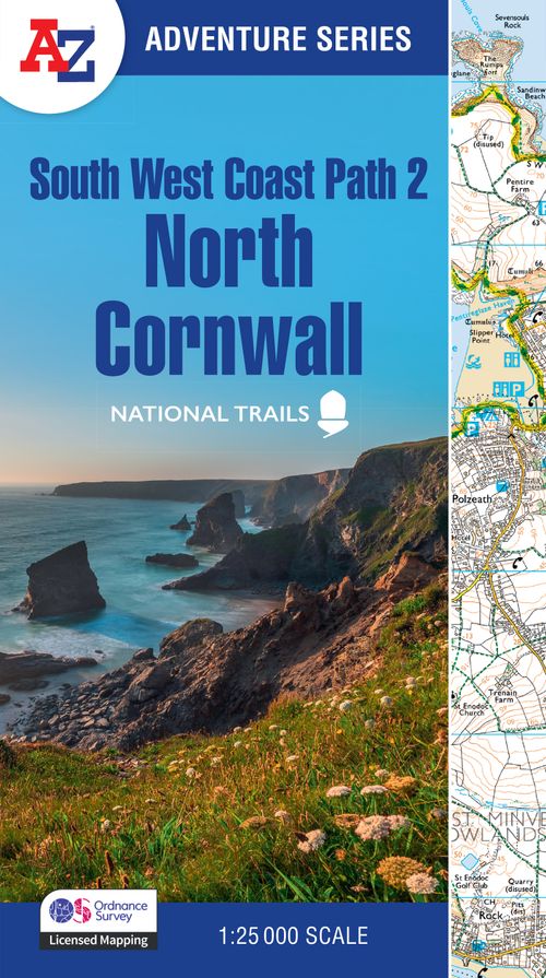 A -Z Adventure Series - South West Coast Path 2 – North Cornwall: with Ordnance Survey mapping (Fifth edition)