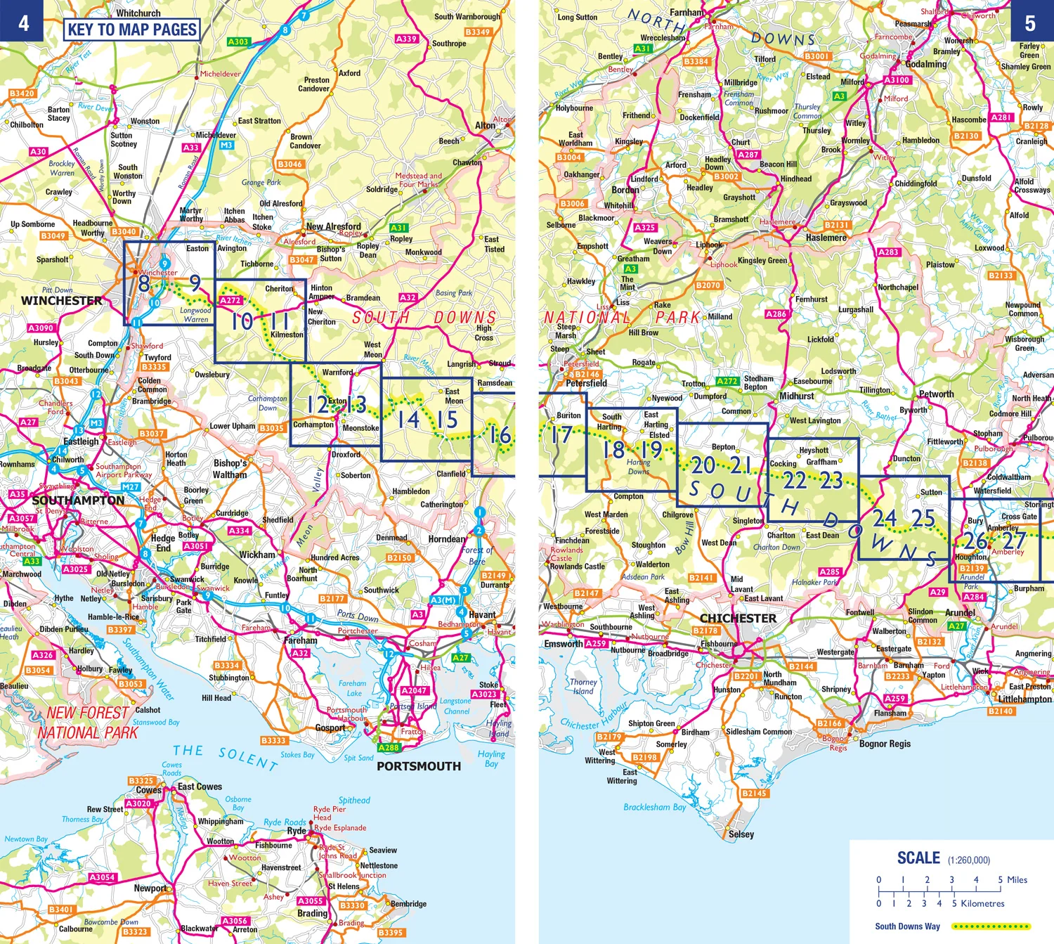 A -Z Adventure Series - South Downs Way: with Ordnance Survey mapping (New Revised Fifth edition)
