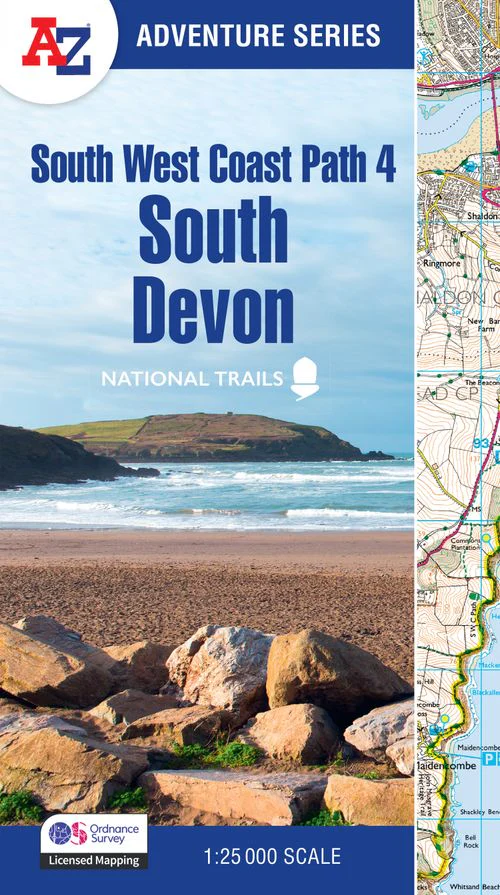 A -Z Adventure Series - South West Coast Path 4 – South Devon: with Ordnance Survey mapping (Fourth edition)