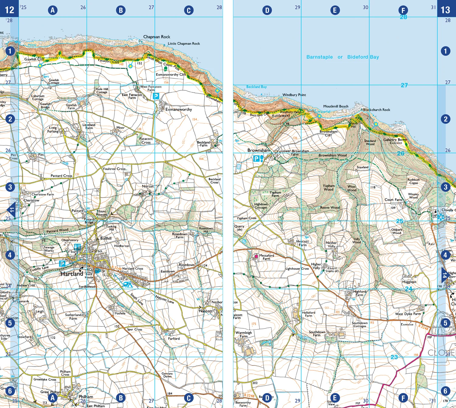 76-a-z-adventure-series-south-west-coast-path-1-north-devon-somerset-with-ordnance-survey-mapping-fourth-edition--3.webp A -Z Adventure Series - South West Coast Path 1 – North Devon & Somerset: with Ordnance Survey mapping (Fourth edition)