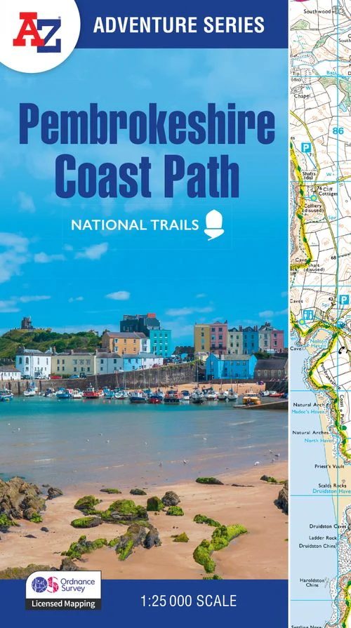 A -Z Adventure Series - Pembrokeshire Coast Path: with Ordnance Survey mapping (New Revised Third edition)