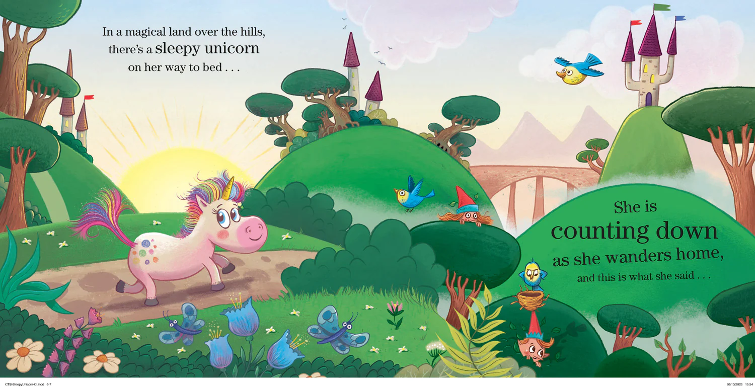 Countdown to Bedtime Sleepy Unicorn