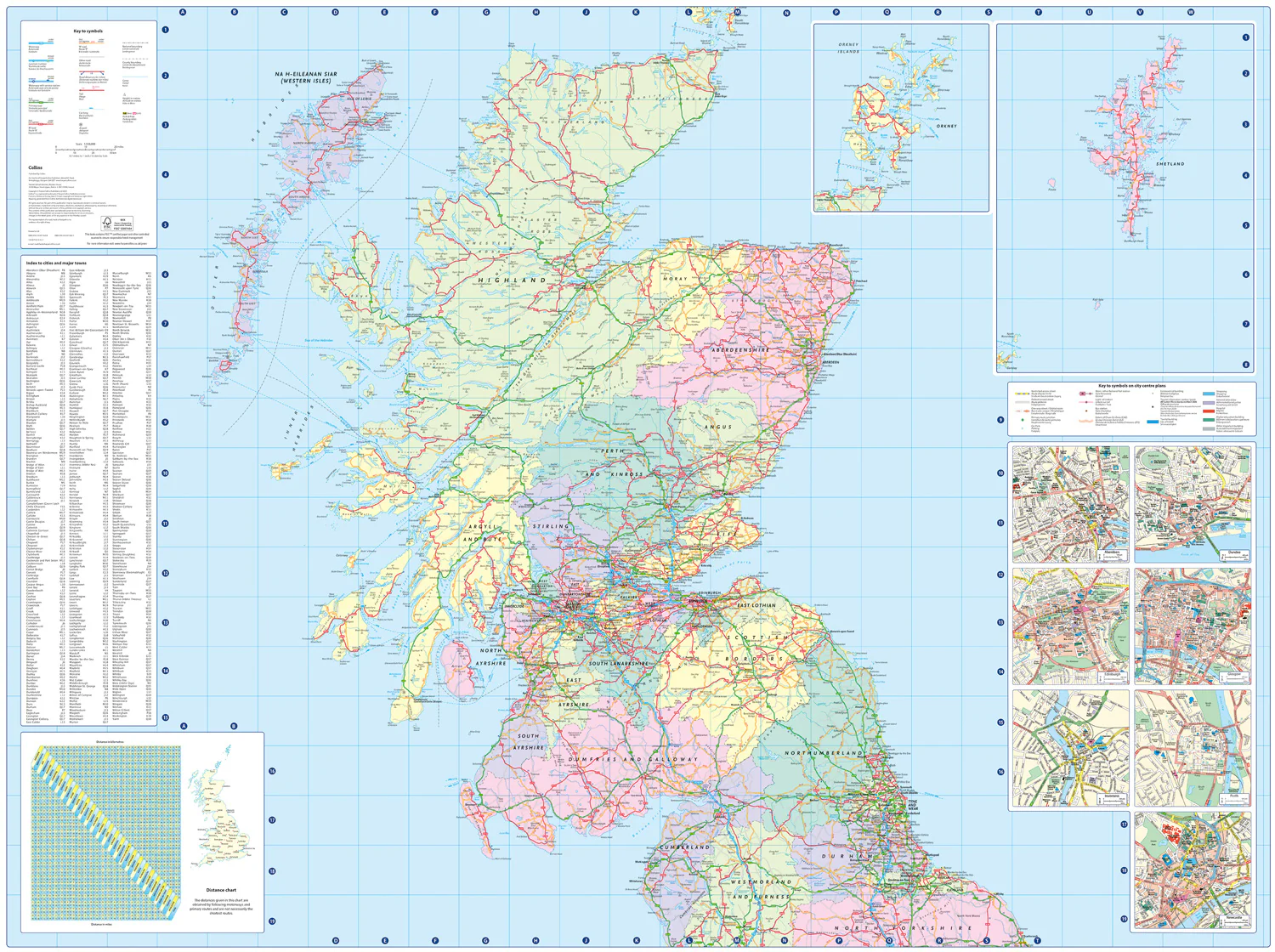 Collins Road Atlas - 2026 Collins Road Map of Britain: Clear and detailed folded map of Britain