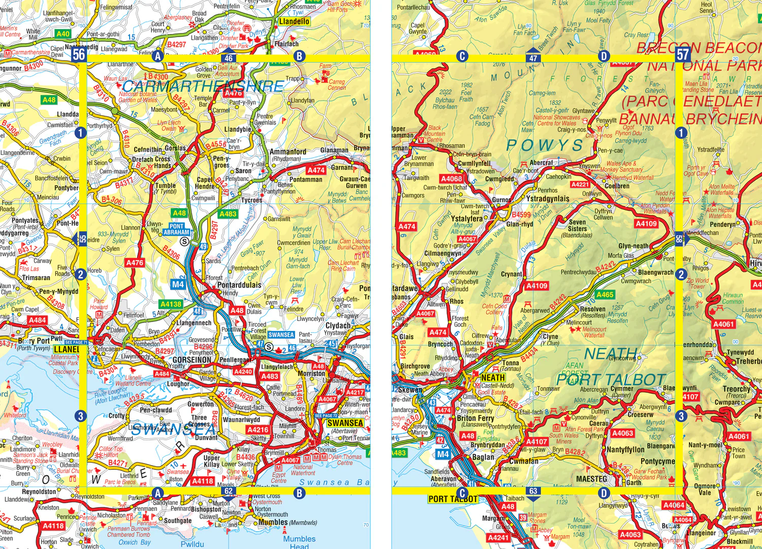 Wales A-Z Road Atlas: (13th edition)