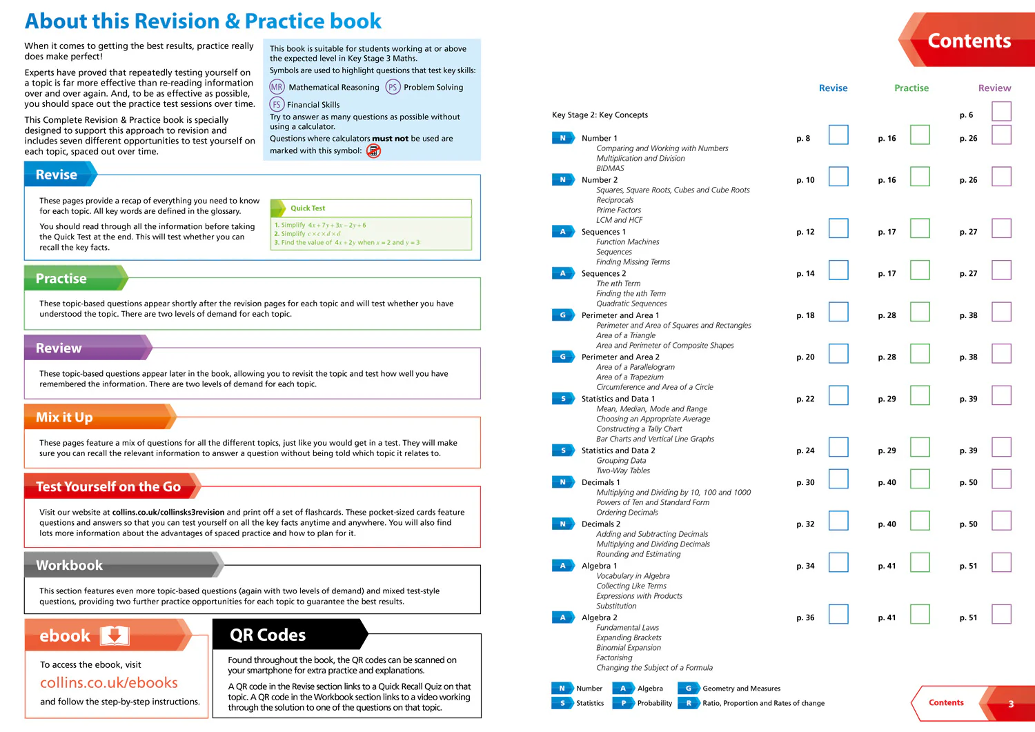 Collins KS3 Revision - KS3 Maths Higher Level All-in-One Complete Revision and Practice: Ideal for Years 7, 8 and 9