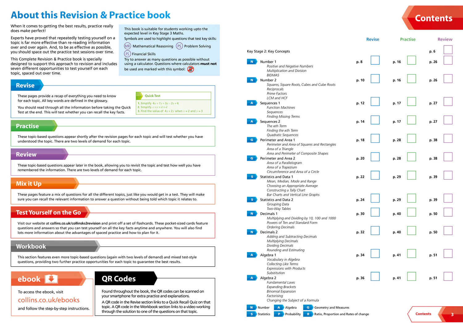 Collins KS3 Revision - KS3 Maths Foundation Level All-in-One Complete Revision and Practice: Ideal for Years 7, 8 and 9