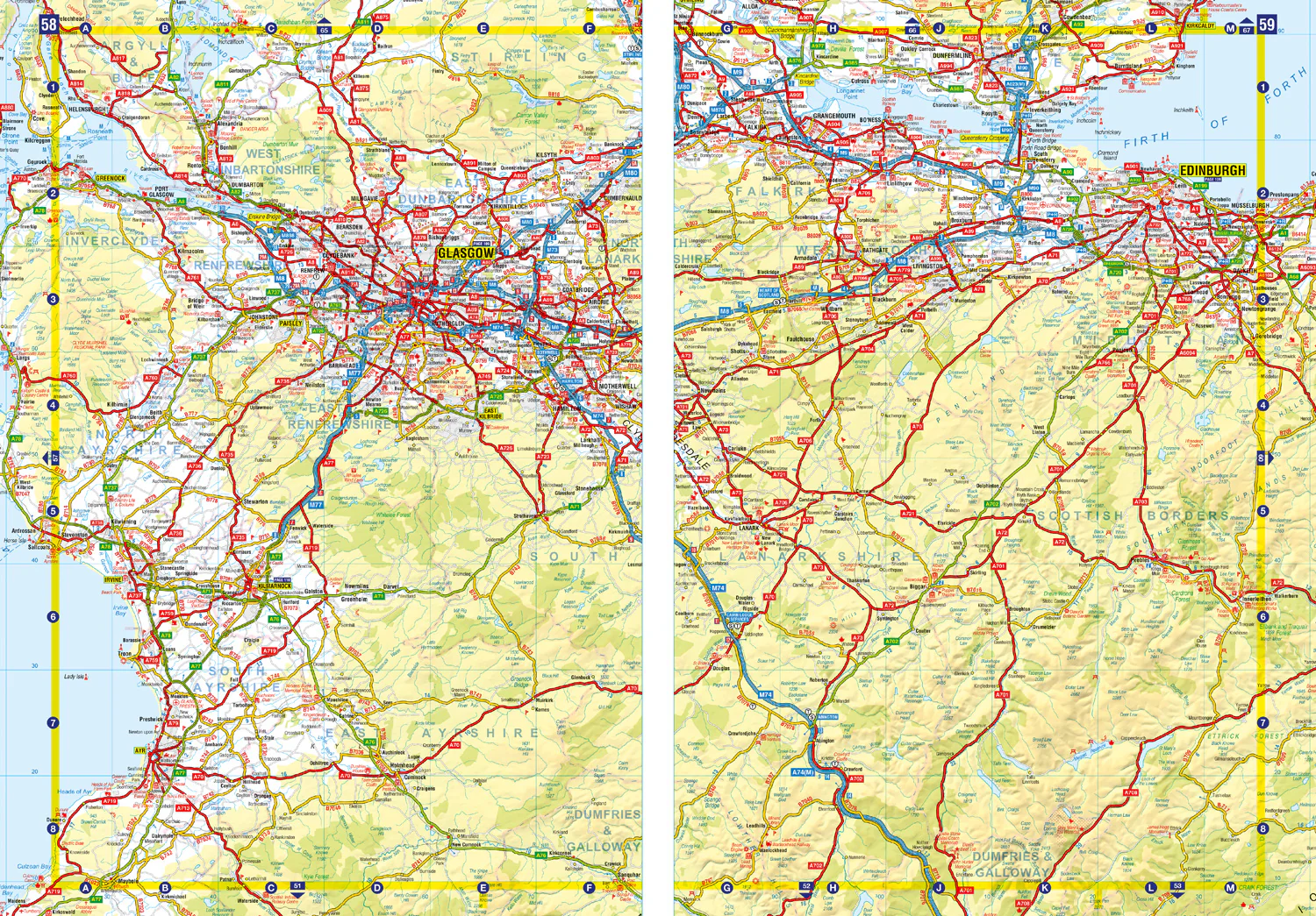 Great Britain & Northern Ireland A-Z Road Atlas 2025 (A3 Paperback)