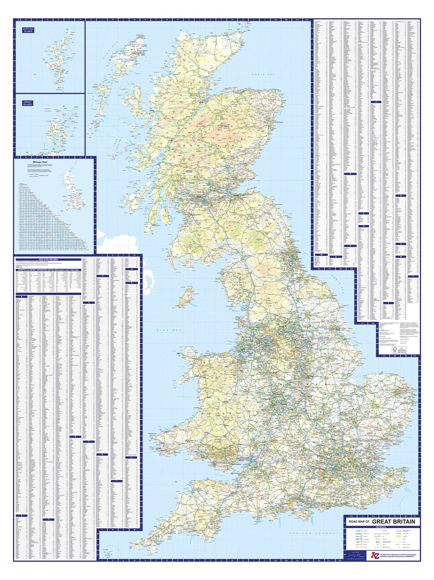Great Britain A-Z Road Map: (35th edition)