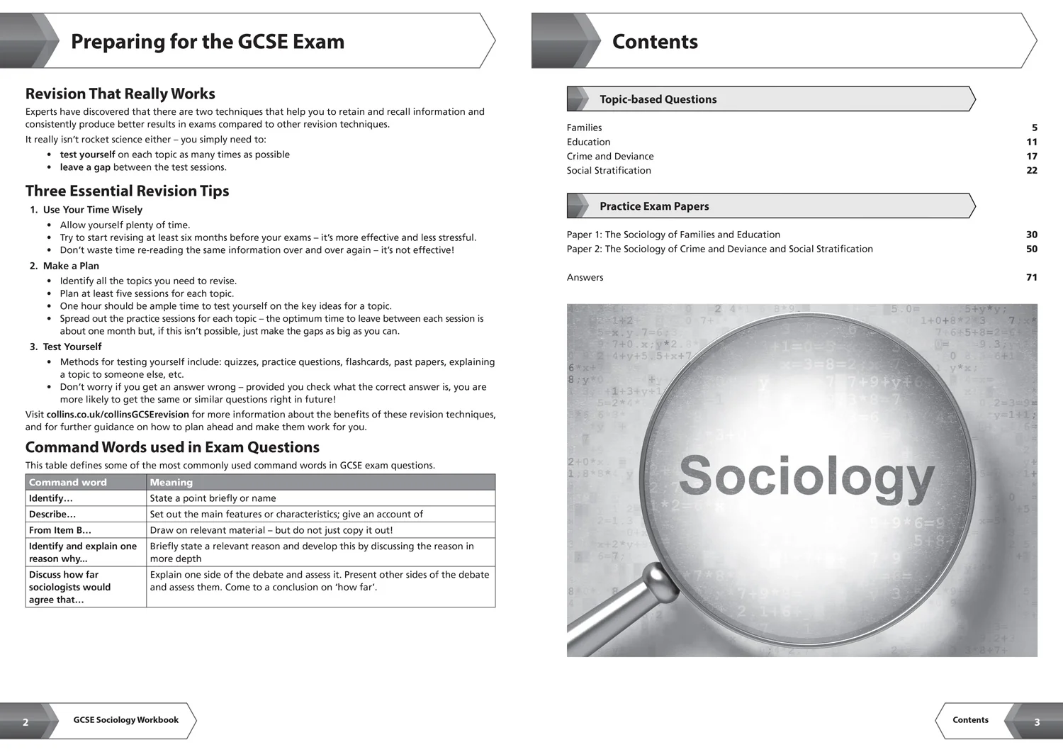 Collins GCSE Grade 9-1 Revision - AQA GCSE 9-1 Sociology Workbook: Ideal for the 2026 and 2027 exams (Second edition)