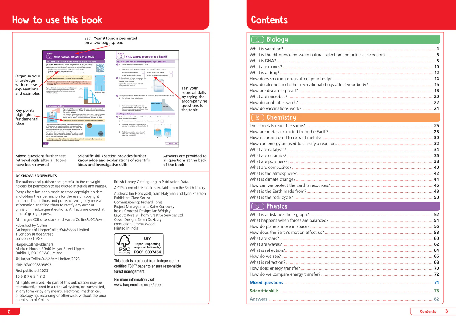 Collins KS3 Revision - KS3 Science Year 9: Organise and retrieve your knowledge: Ideal for Year 9