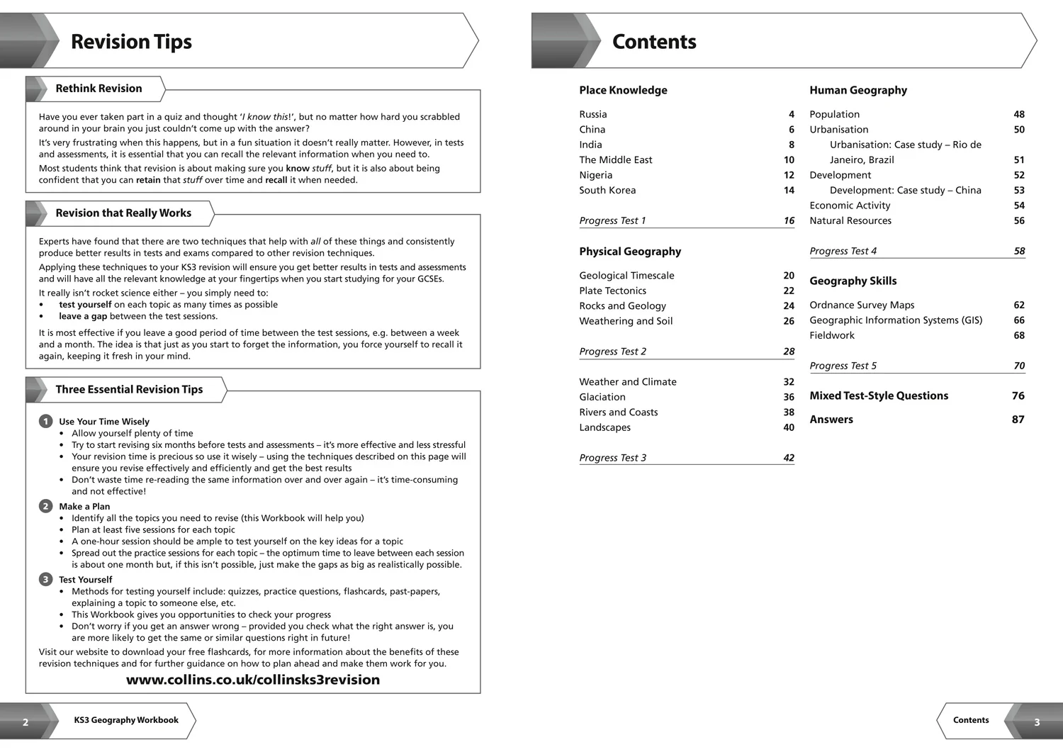 Collins KS3 Revision - KS3 Geography Workbook: Ideal for Years 7, 8 and 9