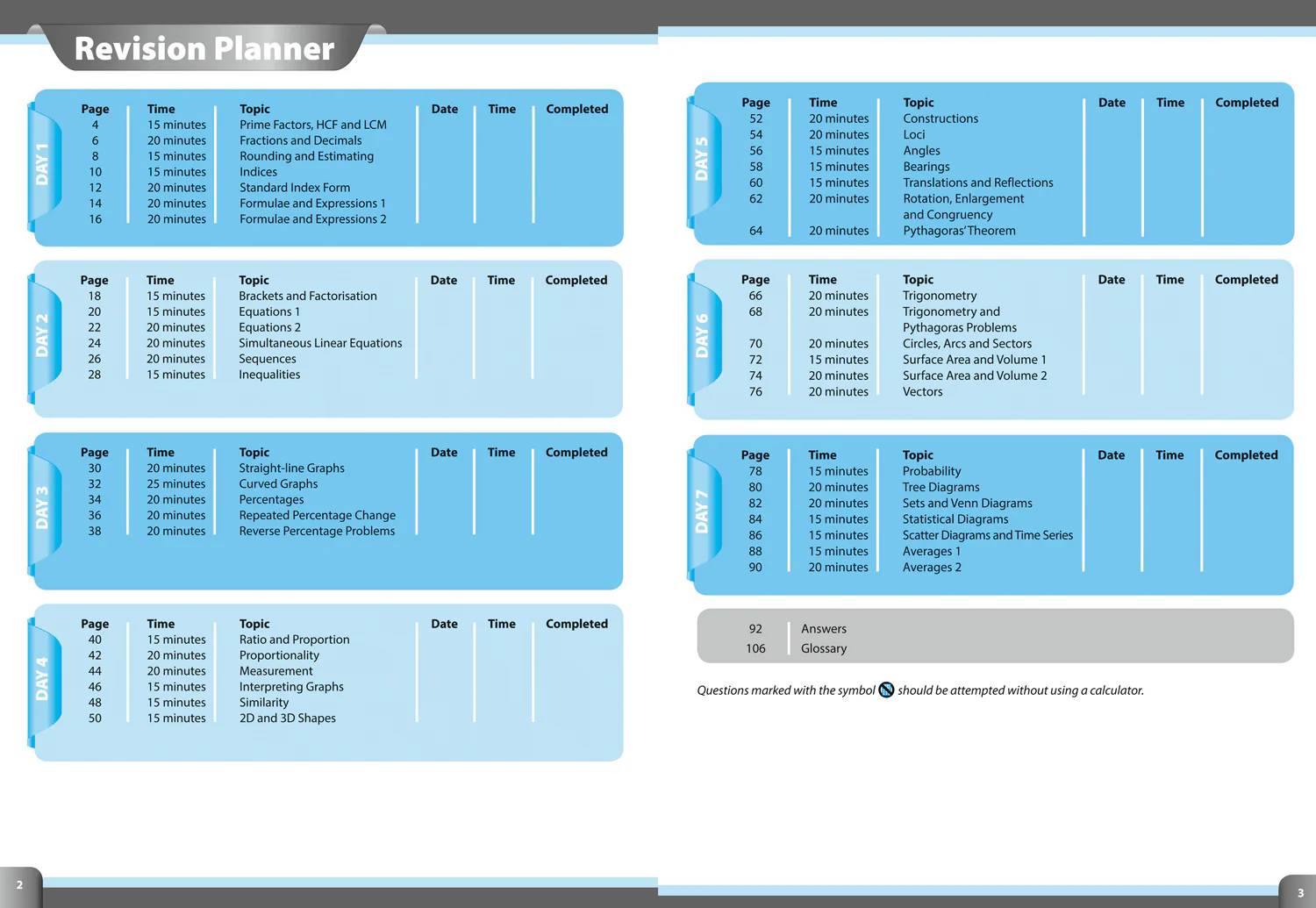 Collins GCSE Grade 9-1 Revision - GCSE 9-1 Maths Foundation In A Week: Ideal for the 2026 and 2027 exams