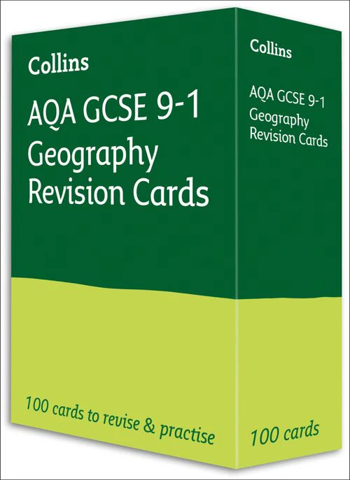 Collins GCSE Grade 9-1 Revision - AQA GCSE 9-1 Geography Revision Cards: Ideal for the 2026 and 2027 exams