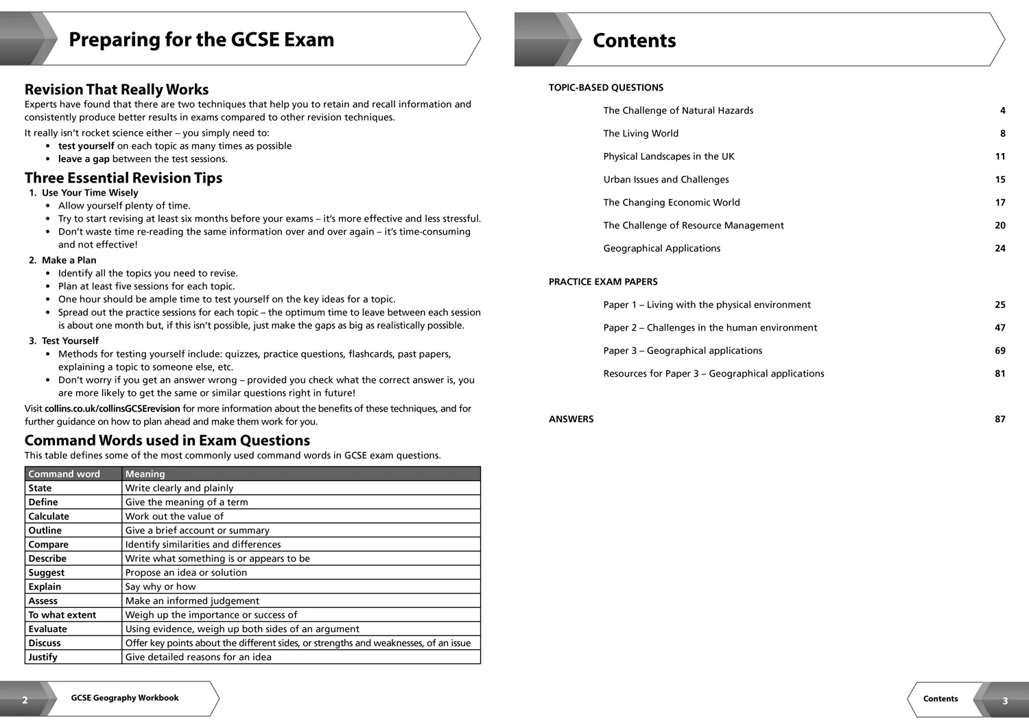 Collins GCSE Grade 9-1 Revision - AQA GCSE 9-1 Geography Workbook: Ideal for the 2026 and 2027 exams (Second edition)
