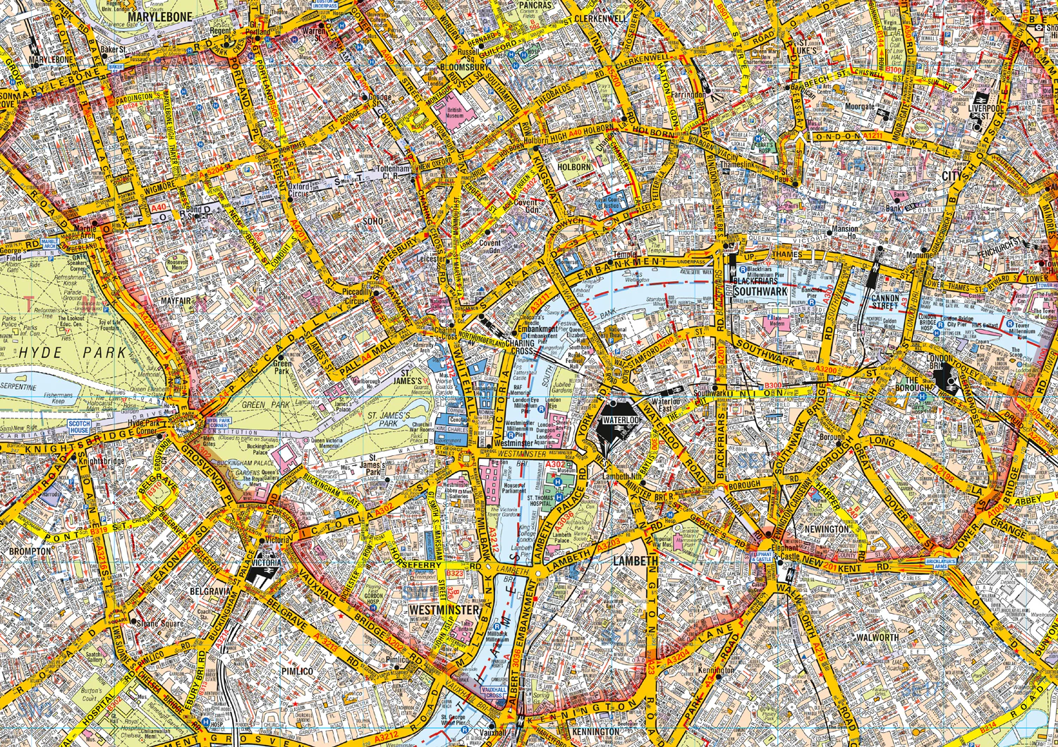 99-london-a-z-premier-map-new-13th-edition--3.webp London A-Z Premier Map: (New 13th edition)
